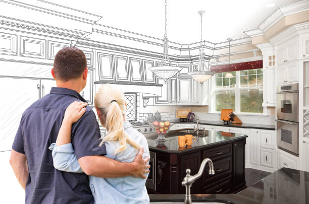 Professional Kitchen Island Installation technician working in Zieglerville, PA